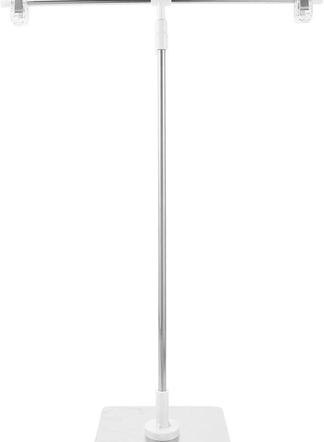 White Photography Backdrop Stand Shelf For Professional Studio Props - Image 1